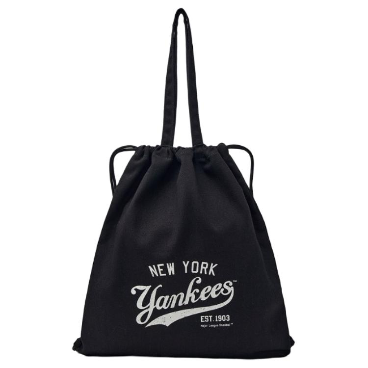 MLB Retro Print Fashion Cotton Backpack Regular Unisex Couple Unisex backpack Black 3ABKH015N-50BKS