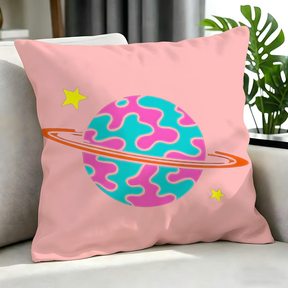 Art CCartoon Planet Cushion Cover Cushion Cover Set Pcs x x x Pillowcase Decorative Sofa Home Decor