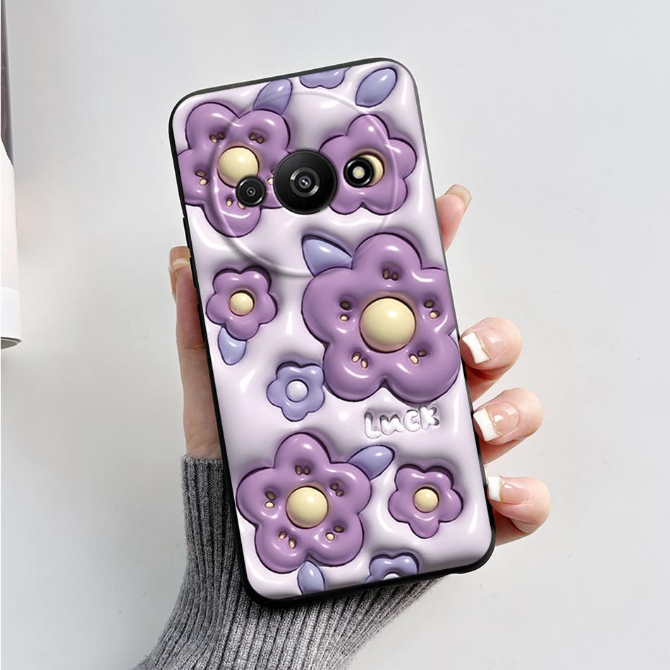 Astronaut Case For Xiaomi Redmi A3 Phone Case Etui Redmi A3 global version Cover Soft Silicone Redmi A3 A 3 RedmiA3 Funda Pouch