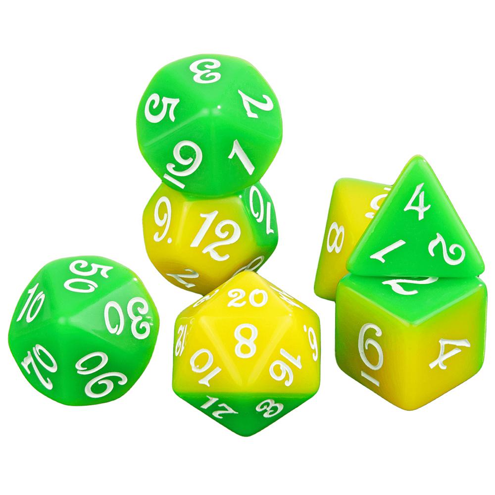 7pcs Splic Colors Game Dice DND Polyhedral Dice Set for DND RPG Table Board Role Playing Games