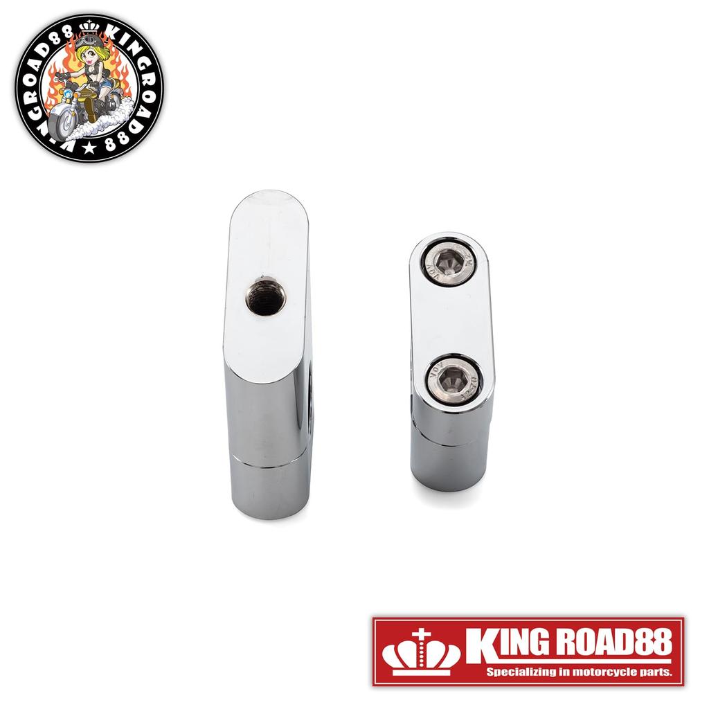 King Road 88 Yamaha XJR400 4HM Chrome Plated Handle Clamp Setback Holder