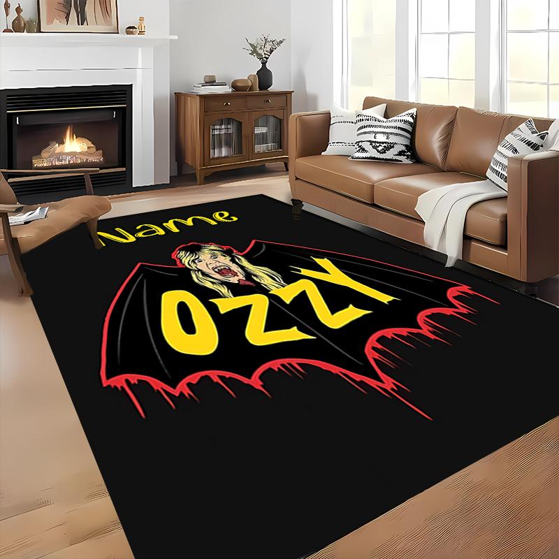 Custom Personalization Rock Ozzy Osbourne Area Rug - Perfect For Kitchen, Bathroom,Laundry Room Decor Large Size Available,Gift All Seasons