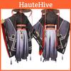 Authentic Genshin Impact Black Main Cosplay Suit Polyester Fabric Neutral Style Characters)