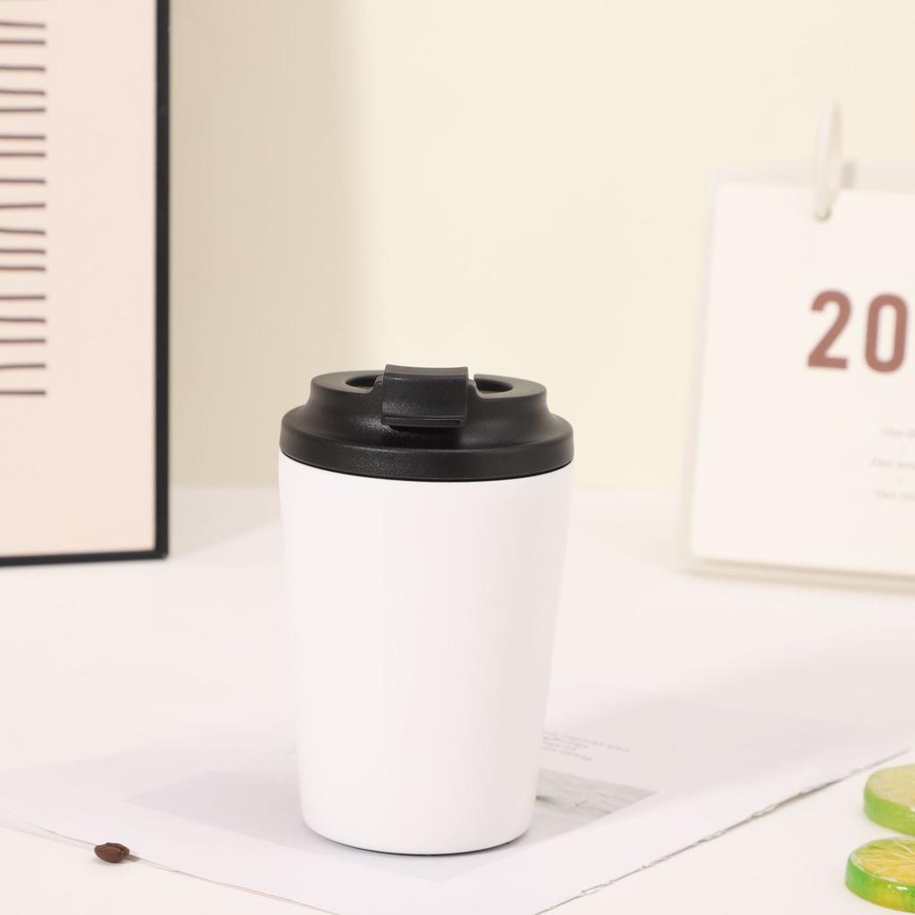 304 Stainless Steel Thermos Cup Portable, Compact Scale 12Oz Coffee Cup Outdoor Car Direct Drinking Milk Cup