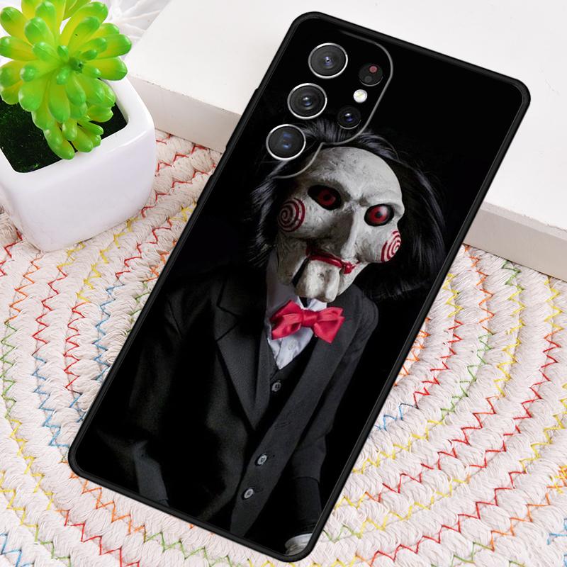 Saw Jigsaw Puppet TPU Phone Case For Samsung Galaxy note 10 pro S26 S25 S24 S23 S22 Ultra Plus S21 FE S20 Shockproof Cover