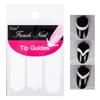2/5packFrench Style Nail Stickers3One-in-One French Curved Smile Stickers Wearable Nail Stickers White Edge Stickers