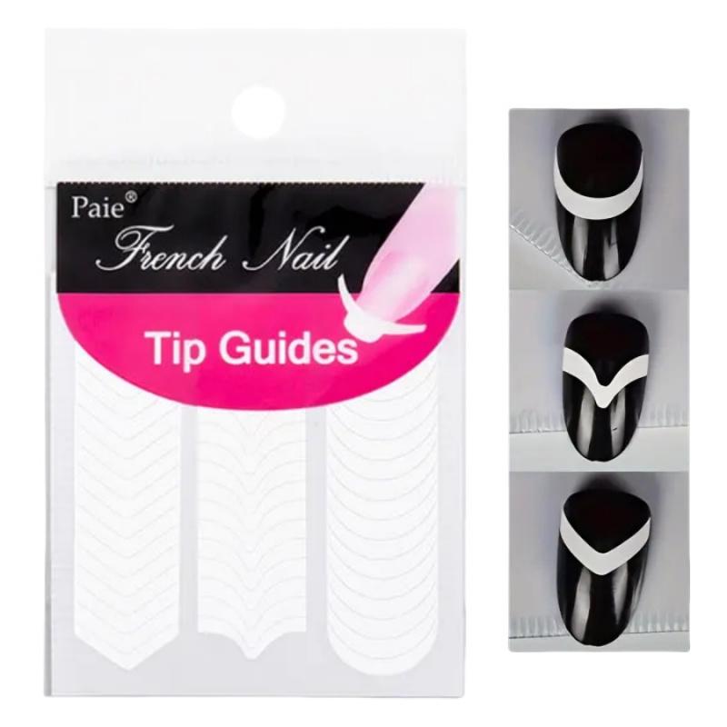 2/5packFrench Style Nail Stickers3One-in-One French Curved Smile Stickers Wearable Nail Stickers White Edge Stickers
