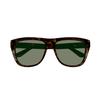 GUCCI Classic Comfort Anti-Blue Light Plate Frame Square Sunglasses Men's Brown