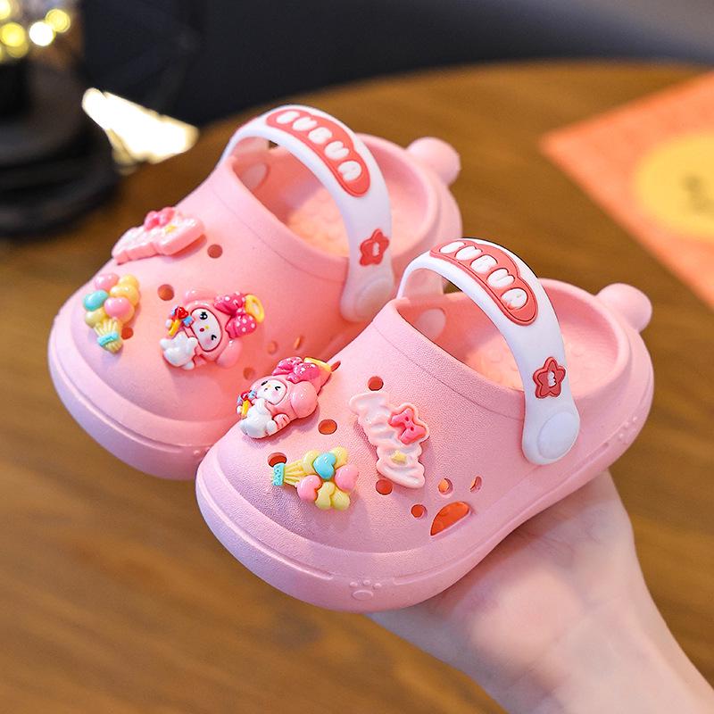 Girls' and Toddlers' Summer Cartoon Slippers – Soft, Non-Slip Indoor Shoes