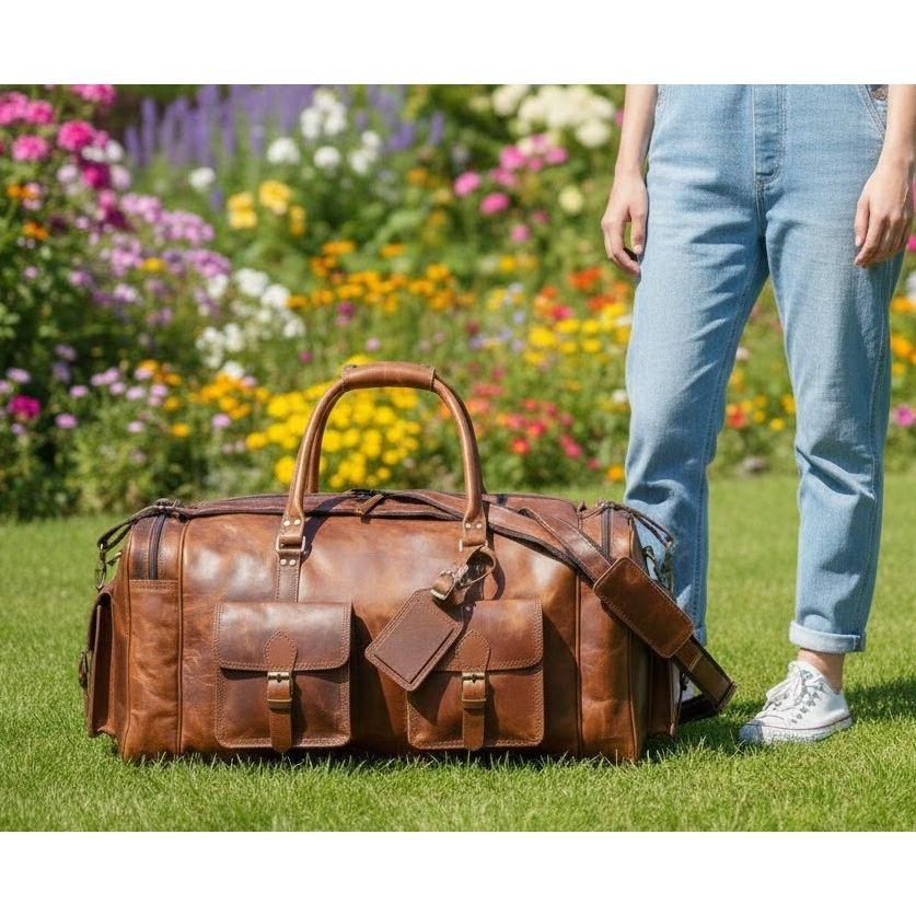 Borsone da Viaggio in pelle artigianale made in Italy. Vendita online