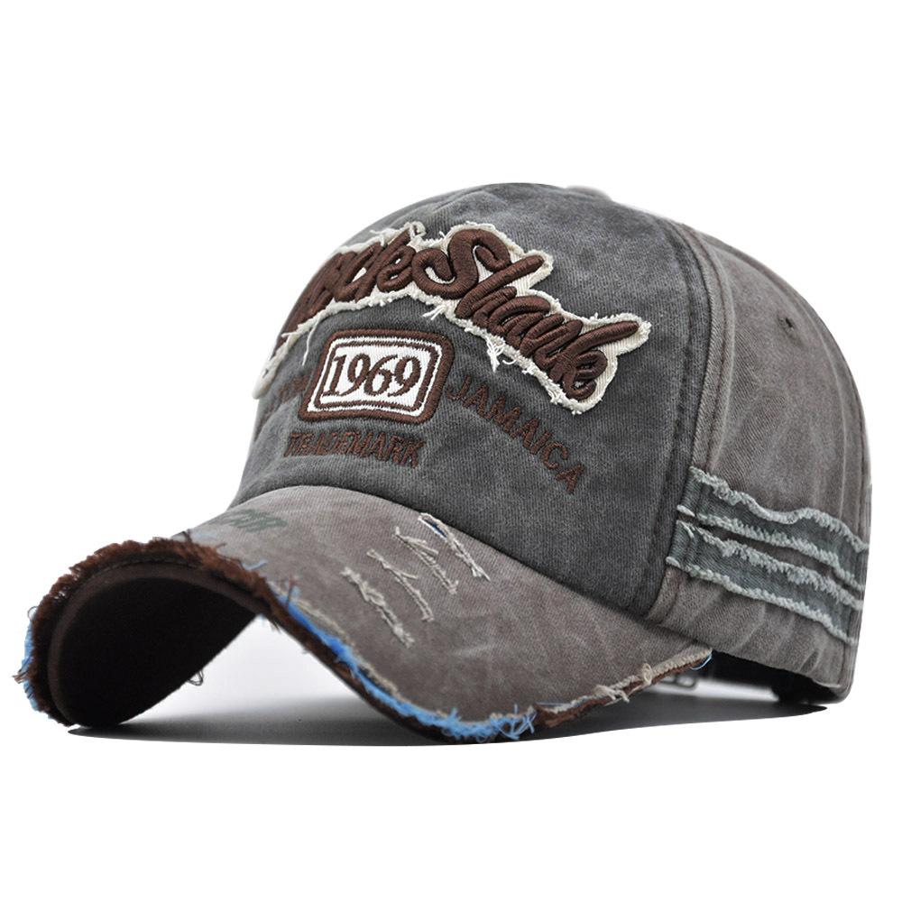 Unisex Washed Denim Baseball Cap High Quality Sports Hats Summer Hat Cap For Men Women 1969 Letter Streetwear Cap