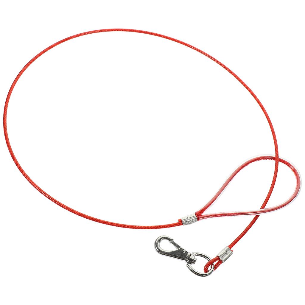 Chew Proof Dog Leash Metal Steel Wire Wear-Resistant Puppy Traction Rope Lightweight Durable Pet Chain for Safety and