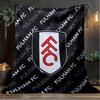 1pz Coperta Morbida in Flanella Stampata Fulham F.C. per Camera da Letto Adulto Soggiorno Divano Campeggio Viaggio Regali per Fan Regali di Natale