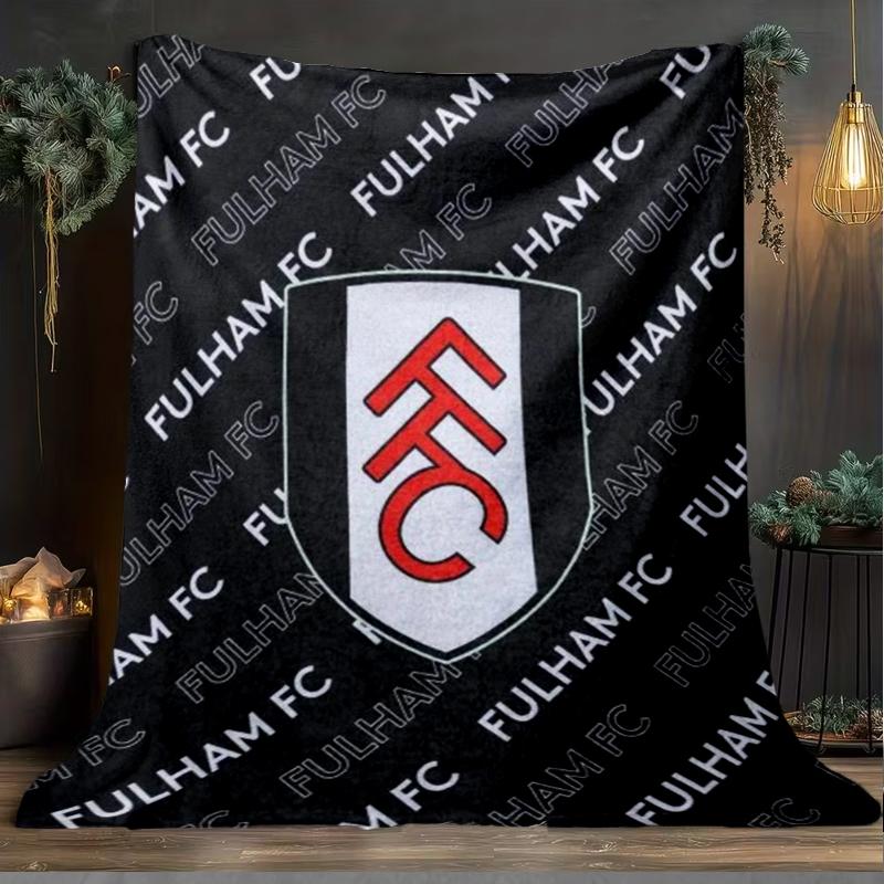 1pz Coperta Morbida in Flanella Stampata Fulham F.C. per Camera da Letto Adulto Soggiorno Divano Campeggio Viaggio Regali per Fan Regali di Natale