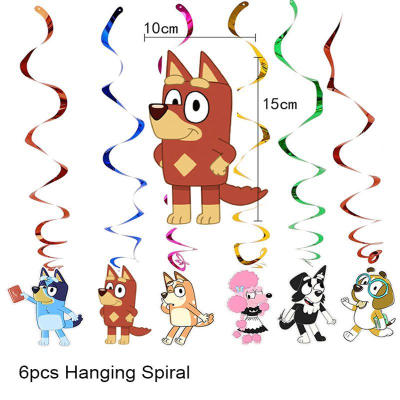 Theme Kids Bluey Birthday Party Supplies Decor Plate Tablecloth Balloon Banner