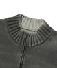 Suade Washed Knit Zip Up [Charcoal Gray]