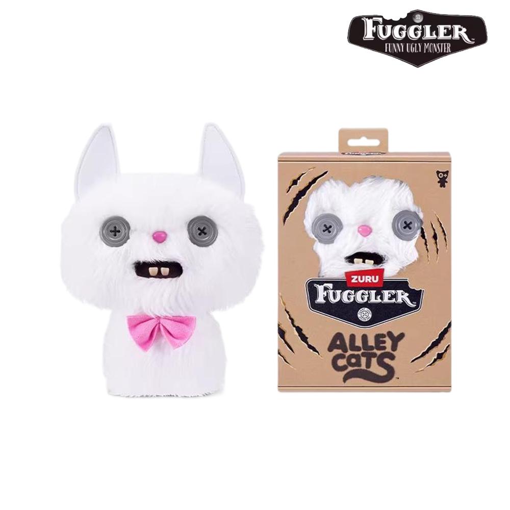Gassenkatze Fuggler Original haarlose Katze Plüschtier Kaliko Mischling Orange Katze Siamkatze Hässliches Zahnmonster Stofftier Geschenk 1pc with box beige