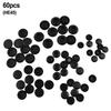 60 Piece Flush Mount Black Plastic Hole Plug Assortment Auto Sheet Metal Plastic Hole Plugs Kit Flush Types Auto Fastener