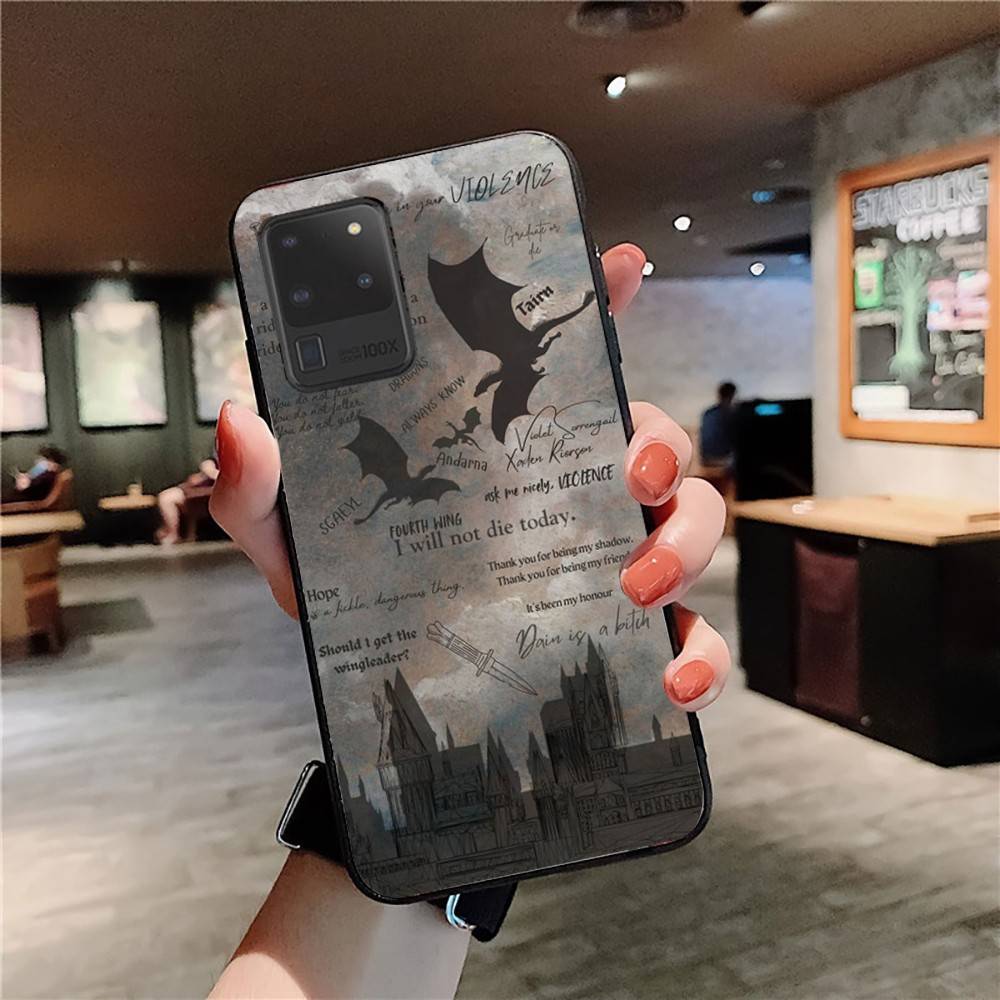 Fourth W-Wing Phone Case For Samsung S 24 Fe 25 Ultra Plus 20 Lite 21 30 22 23 24 22 Ultra 5G Fundas