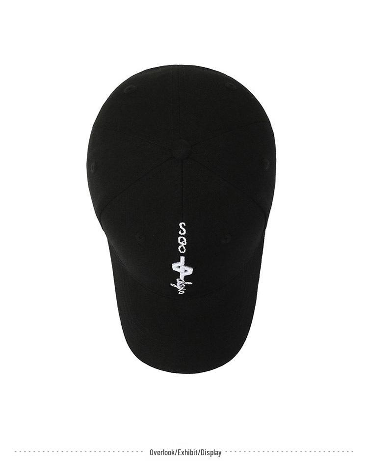 Trendy Cotton Duckbill Baseball Cap with Embroidered Letter Design for All Seasons