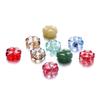 10/20pcs 10mm Czech Lampwork Crystal Flower Spacer Beads Flat Round Loose Beads For DIY Jewelry Making Supplies Accessories