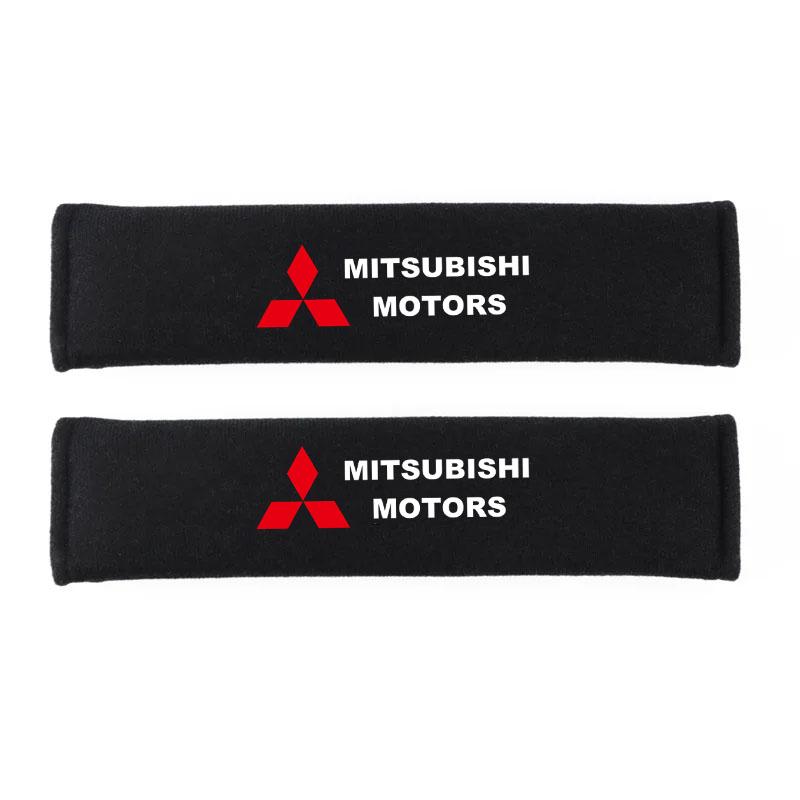 

Car Safety Belt Shoulder Cover Pad Plush Seat Belt Shoulder for Mitsubishi Outlander ASX RALLIART Pajero Auto Accessories чёрный