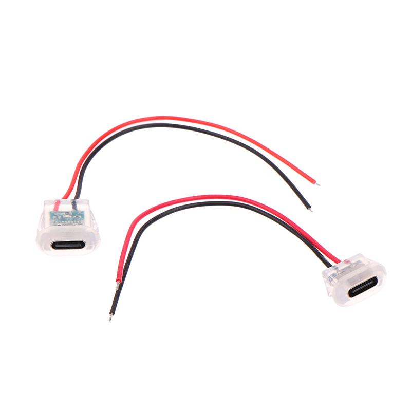 2Pin Usb Type C Input Type Charging Socket With Led Lights Plate Waterproof