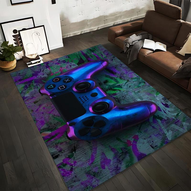 

Gaming Console Controller Carpet with Vibrant Abstract Background Print Suitable for use as an anti-slip for living room bedroom sofas 40x60cm( 15x23in )