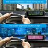Small Digital Car Dashboard Clock Solar Power & Rechargeable Clear LCD Time Display Watch Stick On Car Clock