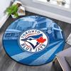Toronto Blue Jays2,Round Area Rug,Carpet Rug for Living Room Bedroom Sofa Playroom Decor,Non-slip Floor Mat