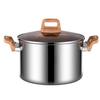 Yingbai 20CM Stainless Steel Rivet-Free Non-Stick Soup Pot