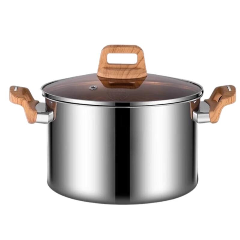 Yingbai 20CM Stainless Steel Rivet-Free Non-Stick Soup Pot