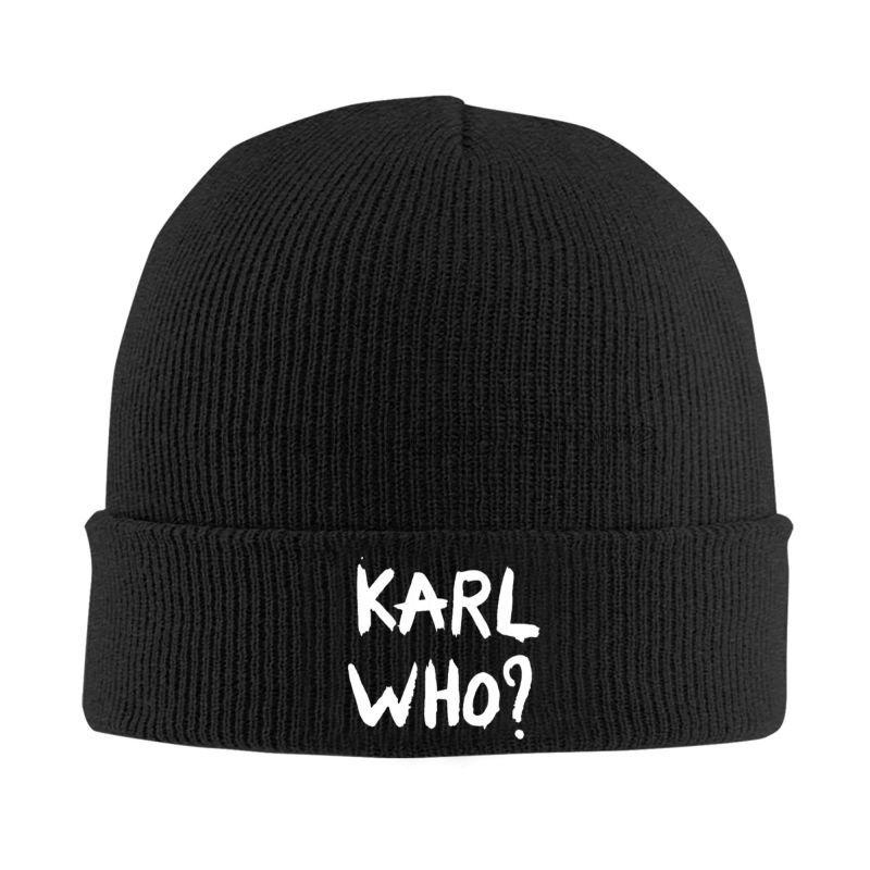 

KARL WHO Print Bonnet Hats Cool Knit Hat for Men Women Winter Warm Skullies Beanies Caps Print Beanie Hat Soft Warm Winter чёрный