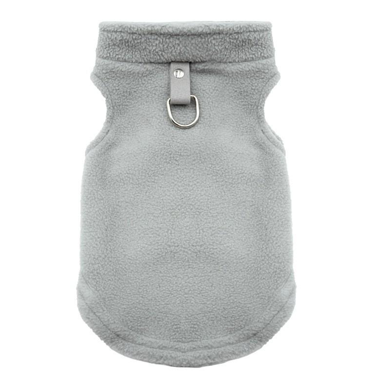 Warm Pet Vest Dogs Cats - Fleece Lined Cotton Blend Harness-Style Coat In Multiple Colors Sizes