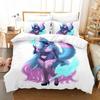 3D Anime Sexy Girls Silvervale VTuber Bedding Set Single Twin Full Queen King Size Bed Set Adult Kid Bedroom Duvet cover Sets