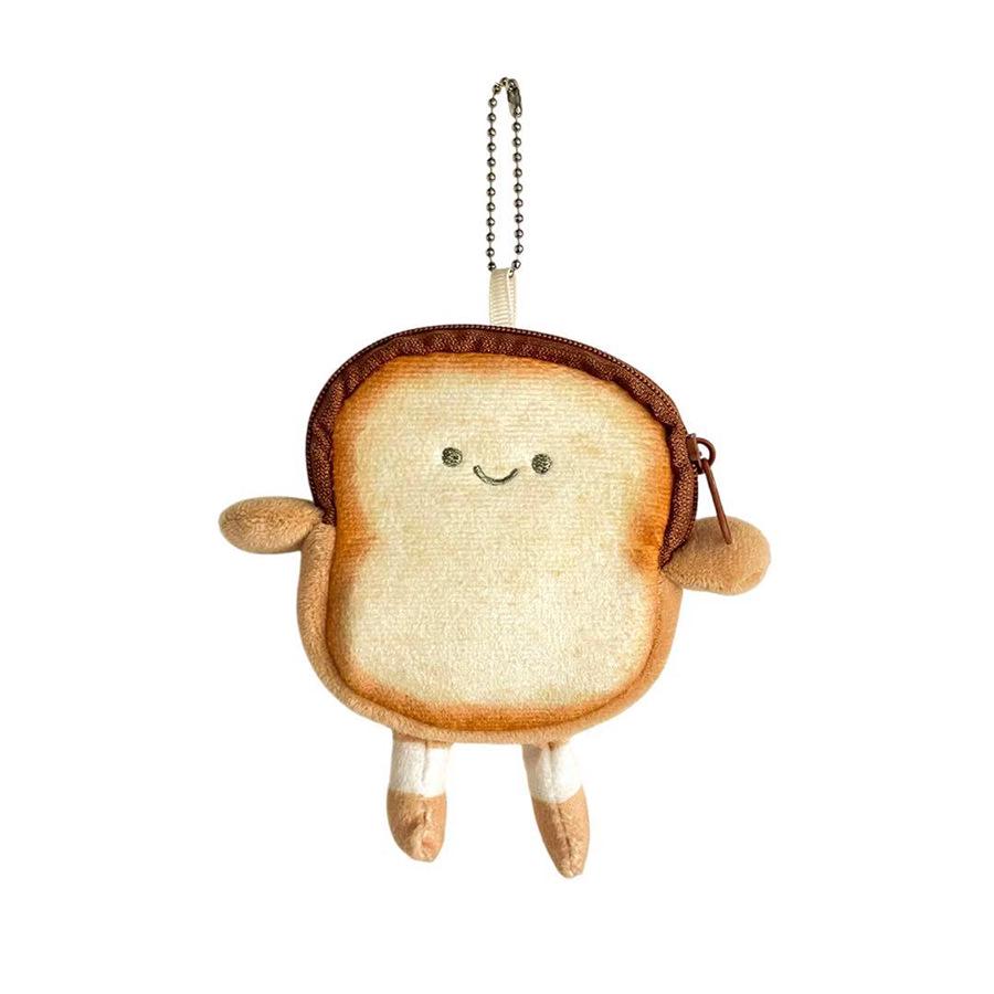 Cartoon-Toast Mini-Plüsch-Münzbörse & Kopfhörertasche für Kinder