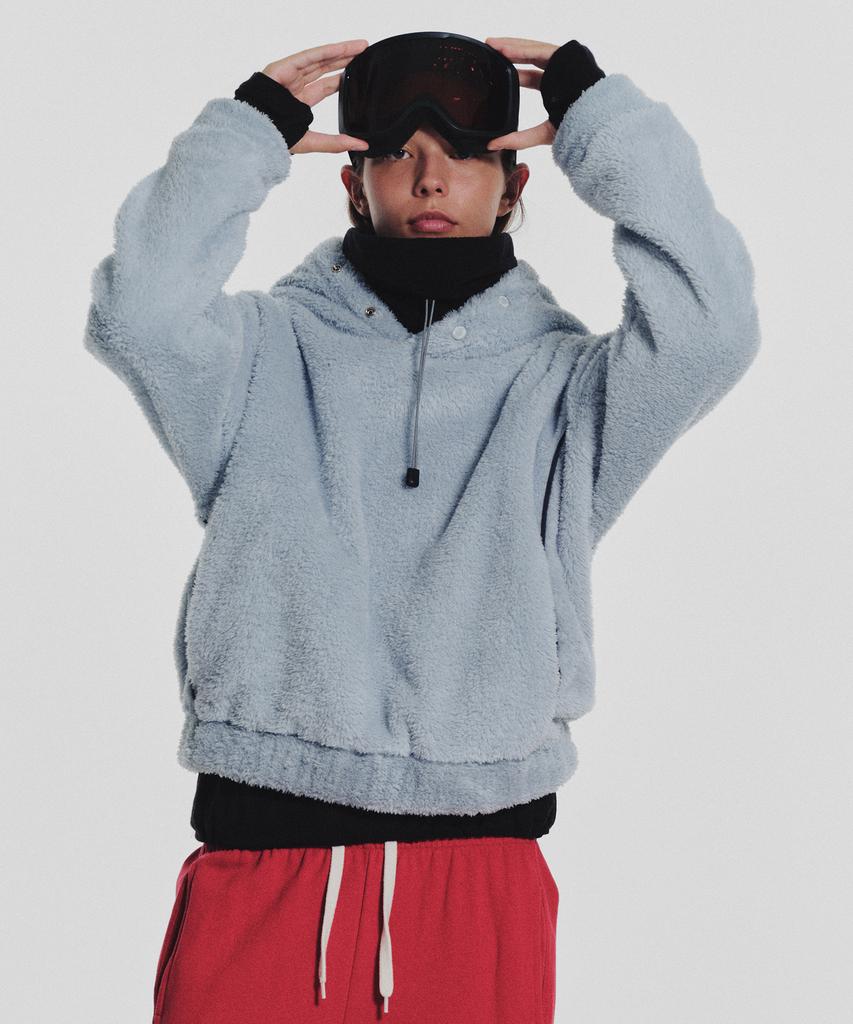 Pogme Fleece String Hoodie_Mint
