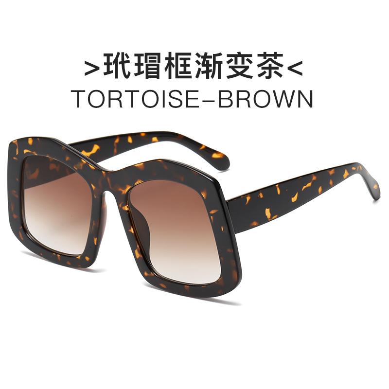 Travel Large Frame Sunglasses Personalized Candy Colored Sunglasses Trendy Street Photography Decorative Glasses