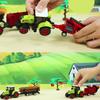 Inertia Agricultural Engineering Vehicle Toys Farm Bunk Car Rice Truck Construction Gift For Birthday