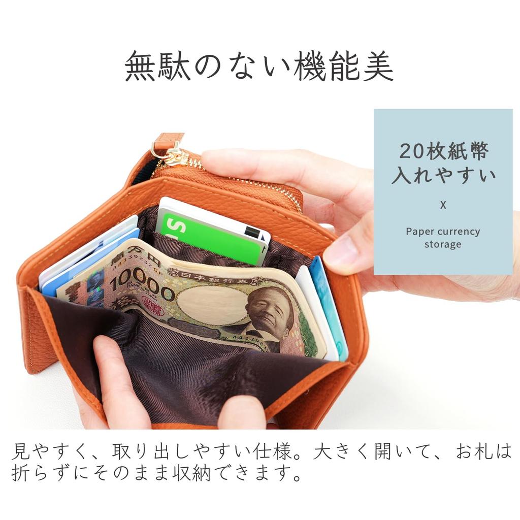 LaserPecker Tri-fold Wallet for Women, Compact Wallet for Men, Mini Wallet, Made of Genuine Silver-Tone Leather, Lightweight (110g), Palm-Sized,