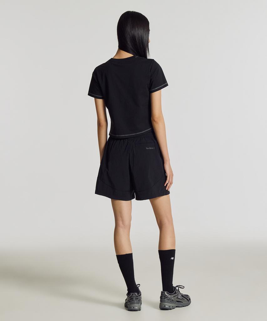 Nyuballanseu Nbnvg3W612 / Women Frozen Woven Stretch Essential Half Shorts (Black)