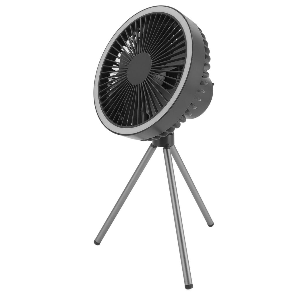 Tripod Fan 10000mAh 3 Gears Adjustable Timing Function Portable Desktop Fan with Light for Outdoor