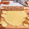 1pc, Flowers Leaves Rolling Pin, Wooden Embossing Dough Roller, for Pizza, Pie, Cookie, and More, Kitchen Utensils,Kitchen Gadgets,Kitchen Accessories