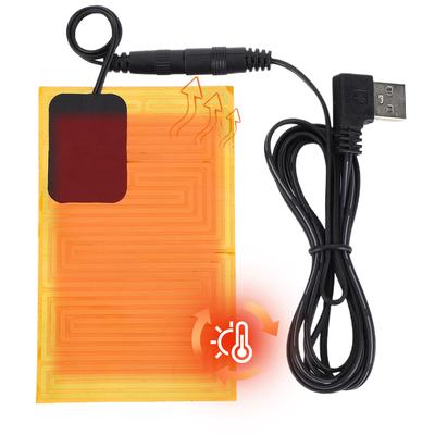 USB 5V Electric Heating Pad USB Heating Element Film Heater USB Heating Film Winter Portable Warm Plate Mobile Phone Hand Warmer