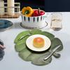 Artificial Monstera Placemat Leaf Kitchen Mat Bowl Anti-Slip Pad Table Decor