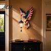 Entryway Decorative Wall Light Patriotic Bald Eagle Sconce Light, 3D Relief Sculpture Mount Lamp, American Theme Holiday Gift Flag Design with Warm &