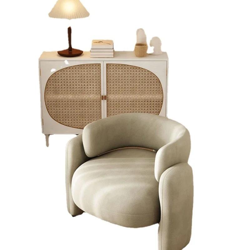 Nordic Living Room Chairs Lounges Floor White Lazy Luxury Living Room Armchair Modern Salon  Home Furniture