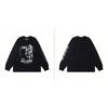 Washed Vintage Distressed Cotton Long Sleeve Tee Oversized Streetwear Style Men Casual Daily Wear