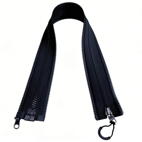 

Zipper Connector Detachable Zipper Adapter Reusable No-Sew Installation Zipper Accessory for Coats Down Jackets чёрный