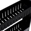 Leira black 3-level kitchen and bathroom shelf